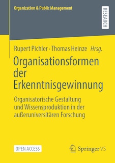 Front cover_Organisationsformen Der Erkenntnisgewinnung
