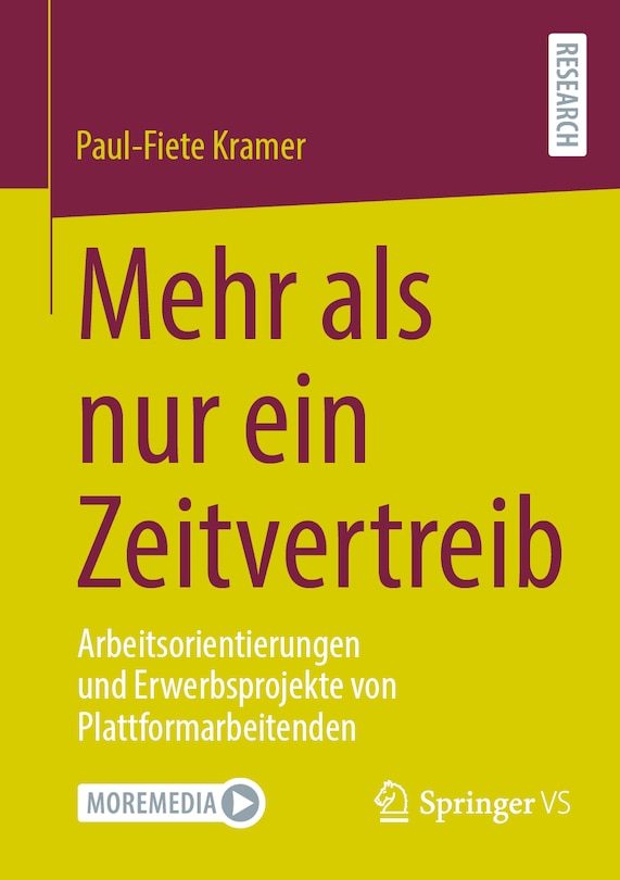 Couverture_Mehr ALS Nur Ein Zeitvertreib