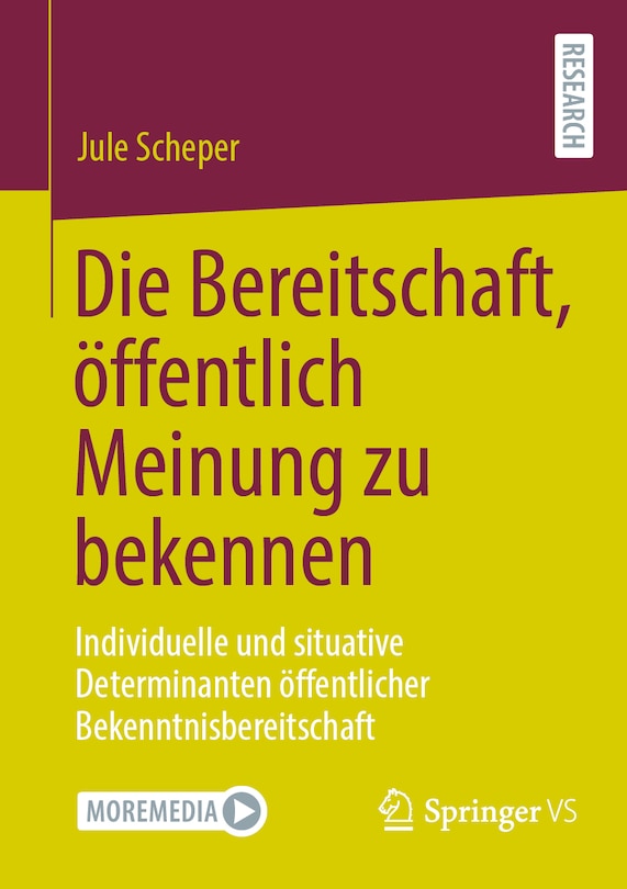 Front cover_Die Bereitschaft, Öffentlich Meinung Zu Bekennen