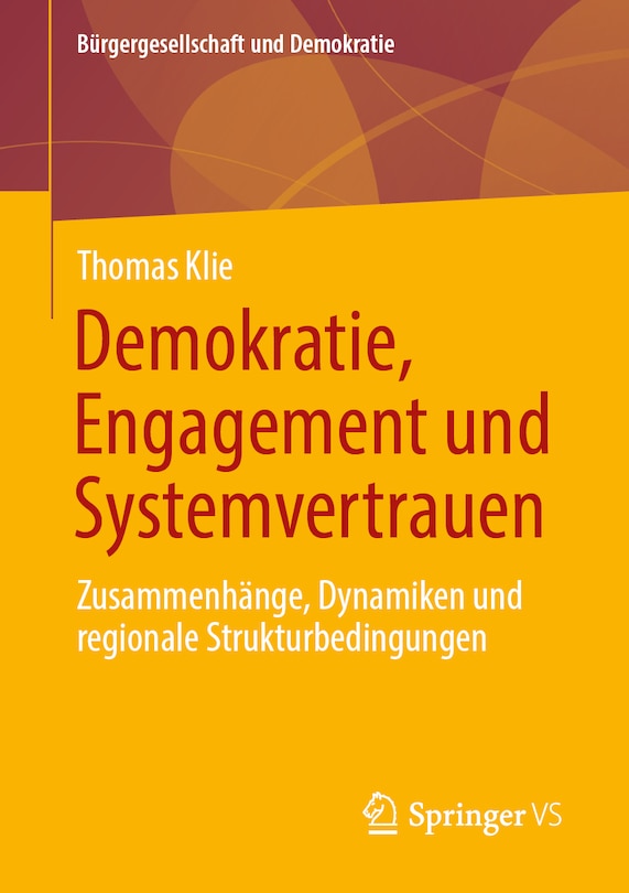 Front cover_Demokratie, Engagement Und Systemvertrauen