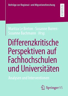 Front cover_Differenzkritische Perspektiven Auf Fachhochschulen Und Universitäten