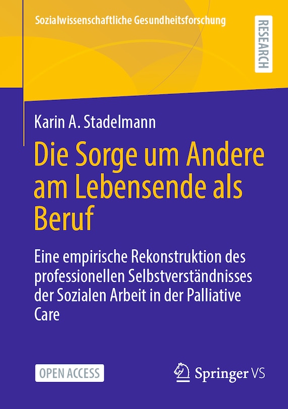 Front cover_Die Sorge Um Andere Am Lebensende ALS Beruf
