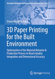 Couverture_3D Paper Printing for the Built Environment