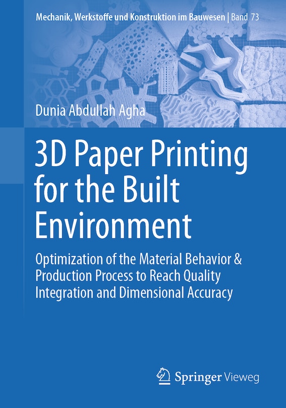 Couverture_3D Paper Printing for the Built Environment