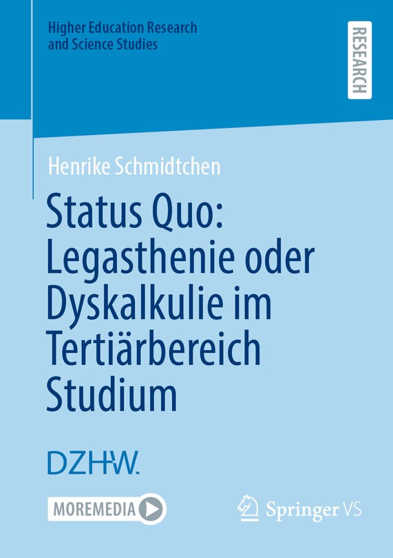 Front cover_Status Quo: Legasthenie Oder Dyskalkulie Im Tertiärbereich Studium
