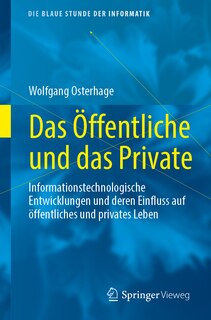 Front cover_Das Öffentliche Und Das Private