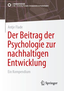 Front cover_Der Beitrag Der Psychologie Zur Nachhaltigen Entwicklung