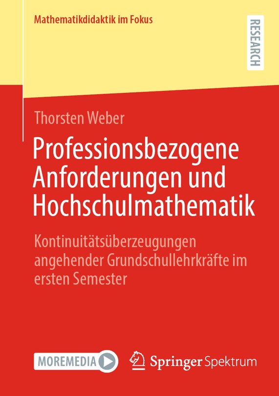 Couverture_Professionsbezogene Anforderungen Und Hochschulmathematik