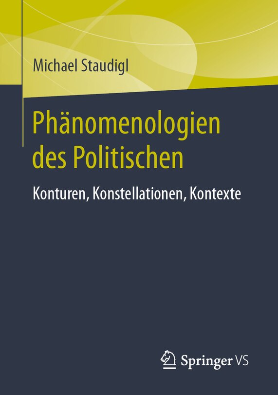Front cover_Phänomenologien Des Politischen