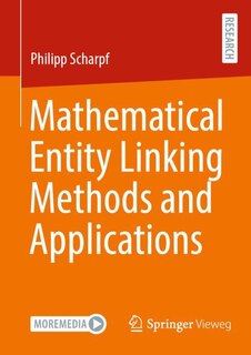 Front cover_Mathematical Entity Linking Methods and Applications