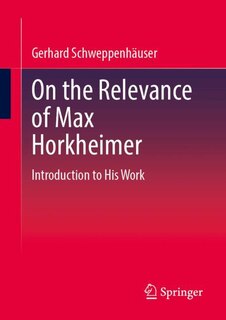 Couverture_On the Relevance of Max Horkheimer