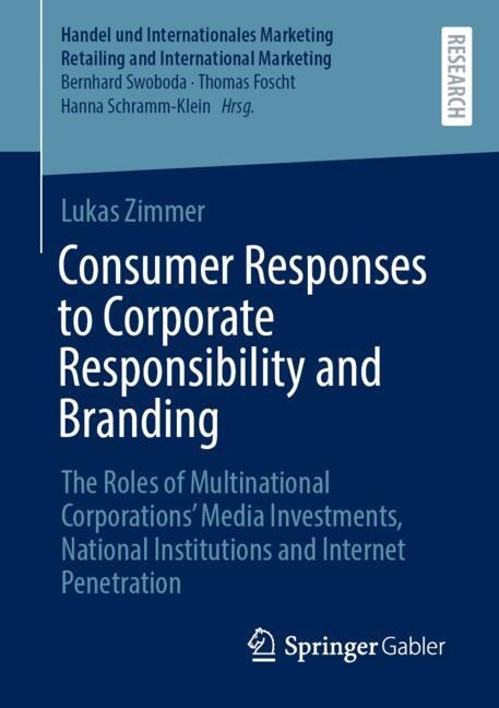 Front cover_Consumer Responses to Corporate Responsibility and Branding
