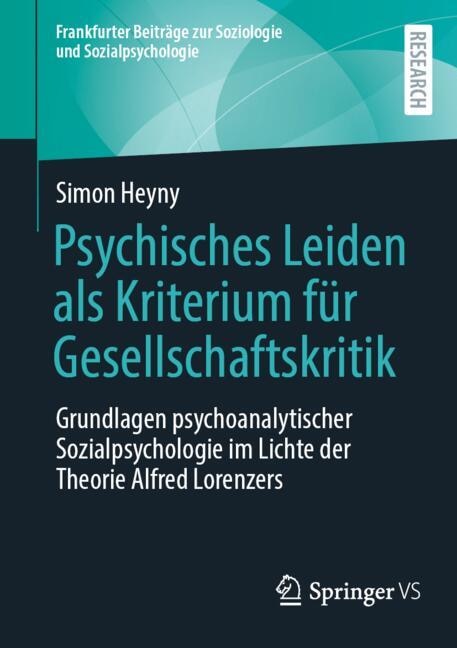 Front cover_Psychisches Leiden als Kriterium fur Gesellschaftskritik