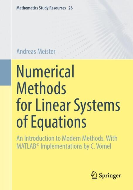 Front cover_Numerical Methods for Linear Systems of Equations
