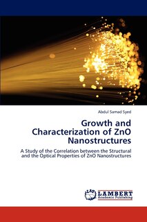 Couverture_Growth and Characterization of Zno Nanostructures