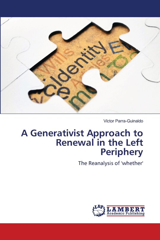 Couverture_A Generativist Approach to Renewal in the Left Periphery