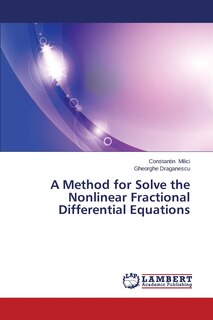 Couverture_A Method for Solve the Nonlinear Fractional Differential Equations
