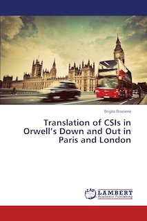 Couverture_Translation of CSIs in Orwell's Down and Out in Paris and London