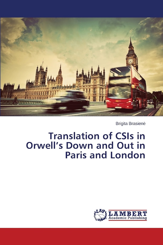 Couverture_Translation of CSIs in Orwell's Down and Out in Paris and London