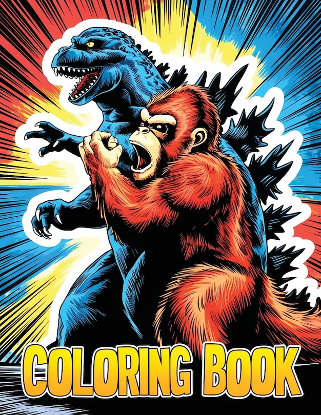 Front cover_Godzilla vs King Kong Coloring book