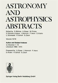 Front cover_Author and Subject Indexes to Volumes 1–10 Literature 1969–1973