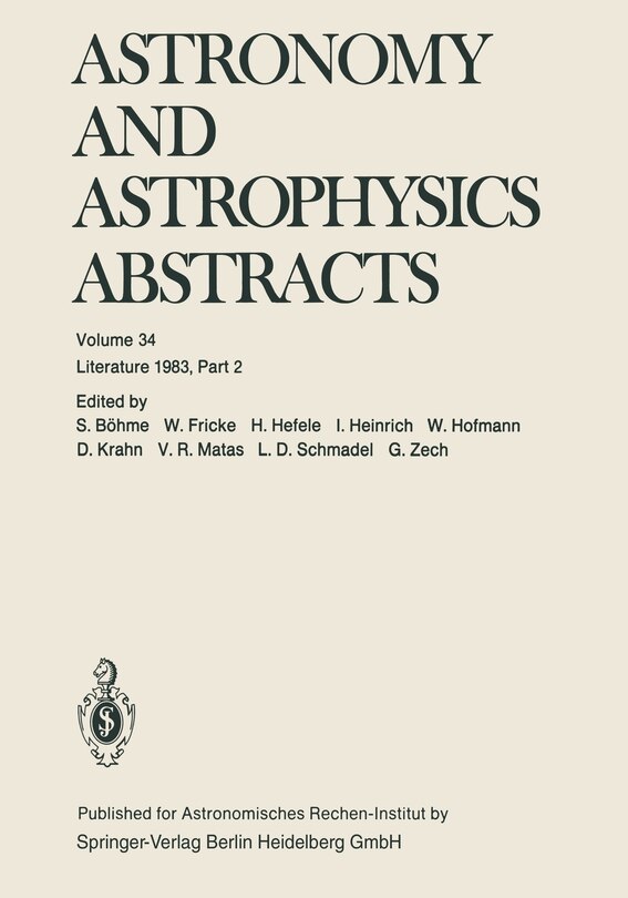 Couverture_Astronomy and Astrophysics Abstracts