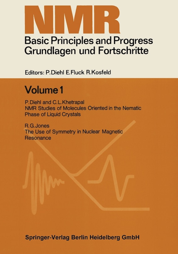 Couverture_NMR Basic Principles and Progress. Grundlagen und Fortschritte