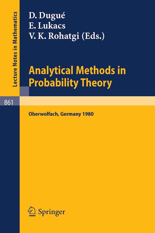 Front cover_Analytical Methods in Probability Theory