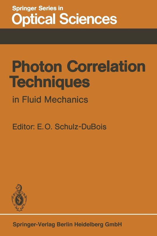 Front cover_Photon Correlation Techniques in Fluid Mechanics
