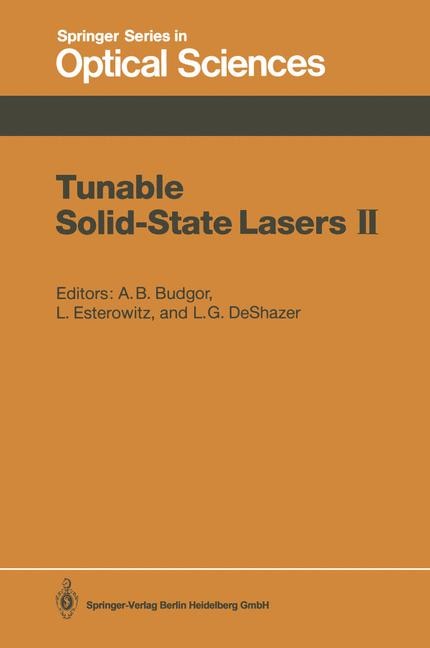 Couverture_Tunable Solid-State Lasers II