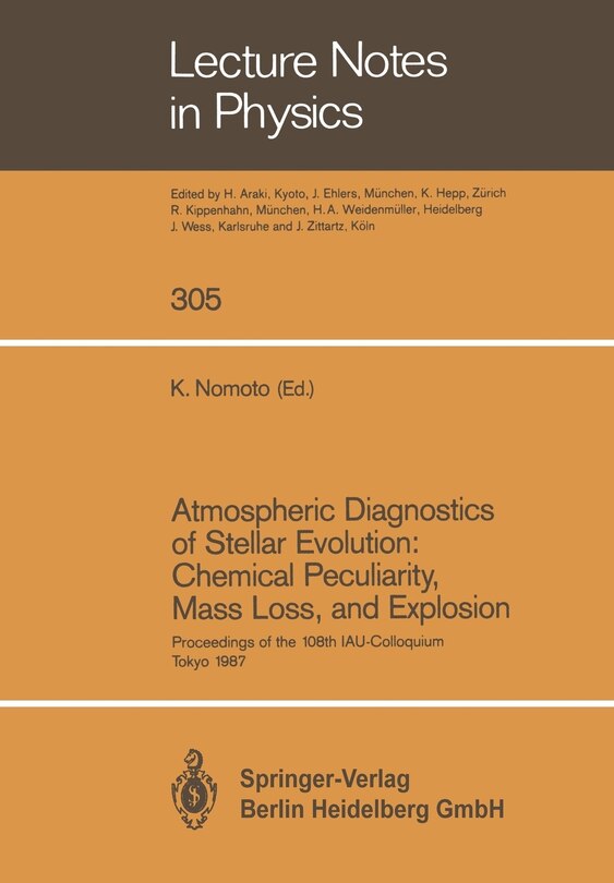 Front cover_Atmospheric Diagnostics of Stellar Evolution: Chemical Peculiarity, Mass Loss, and Explosion
