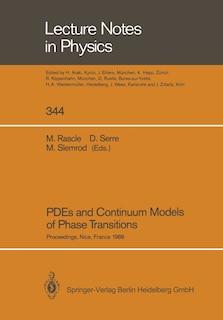 Couverture_PDEs and Continuum Models of Phase Transitions