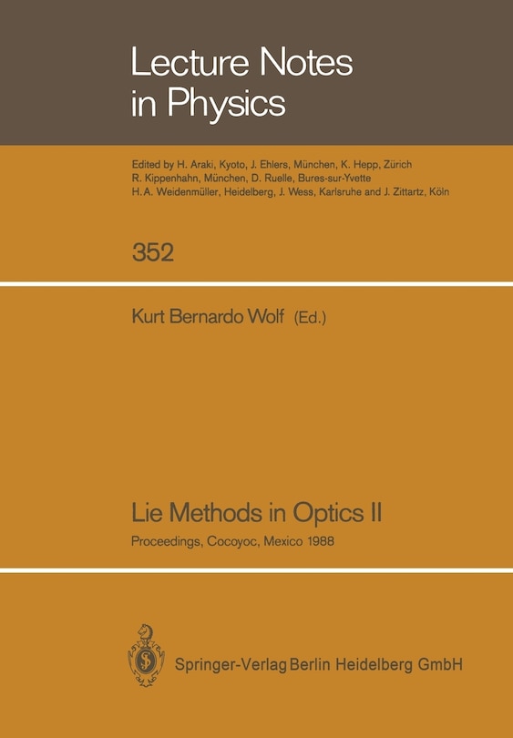 Front cover_Lie Methods in Optics II