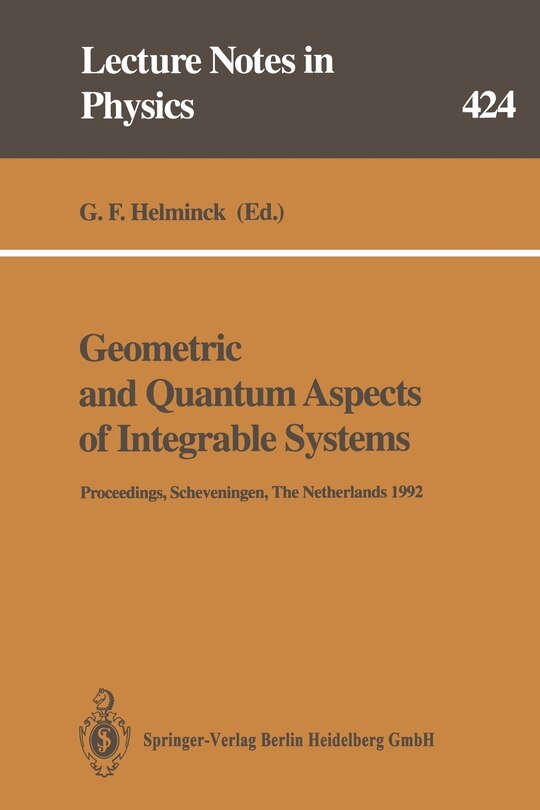 Couverture_Geometric and Quantum Aspects of Integrable Systems