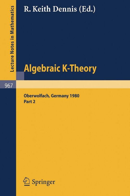 Front cover_Algebraic K - Theory