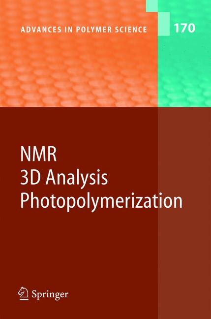 Couverture_Nmr - 3d Analysis - Photopolymerization