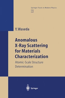 Couverture_Anomalous X-Ray Scattering for Materials Characterization