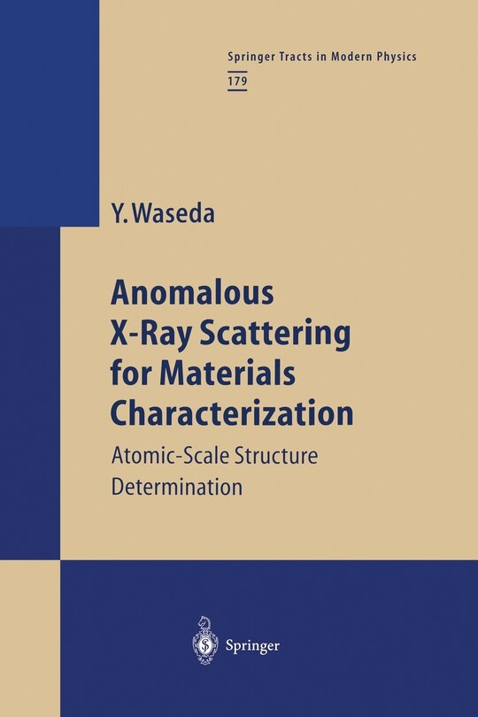 Couverture_Anomalous X-Ray Scattering for Materials Characterization