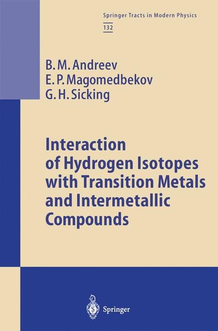 Couverture_Interaction of Hydrogen Isotopes with Transition Metals and Intermetallic Compounds