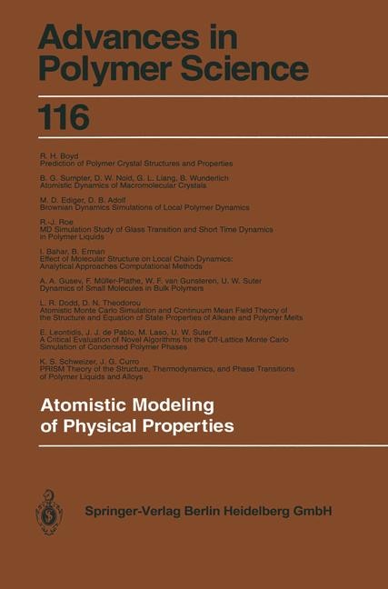 Front cover_Atomistic Modeling of Physical Properties