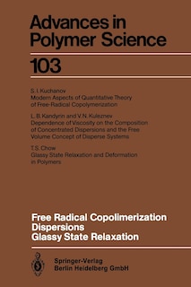 Couverture_Free Radical Copolimerization, Dispersions, Glassy State Relaxation