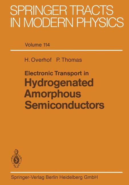 Couverture_Electronic Transport in Hydrogenated Amorphous Semiconductors