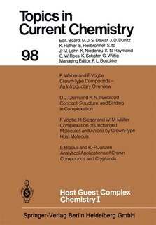 Front cover_Host Guest Complex Chemistry I