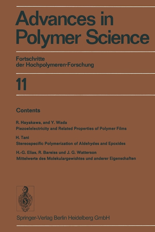 Front cover_Advances in Polymer Science