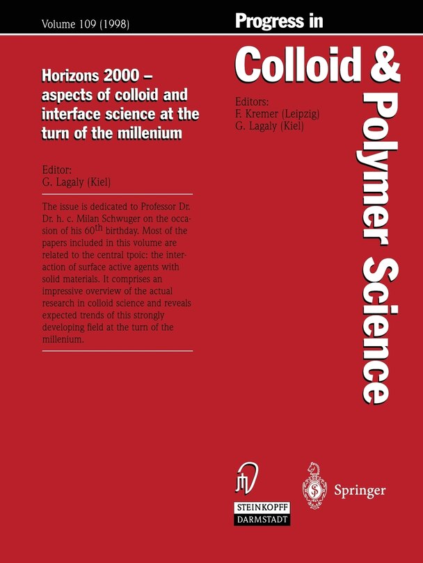 Couverture_Horizons 2000 -- Aspects of Colloid and Interface Science at the Turn of the Millenium