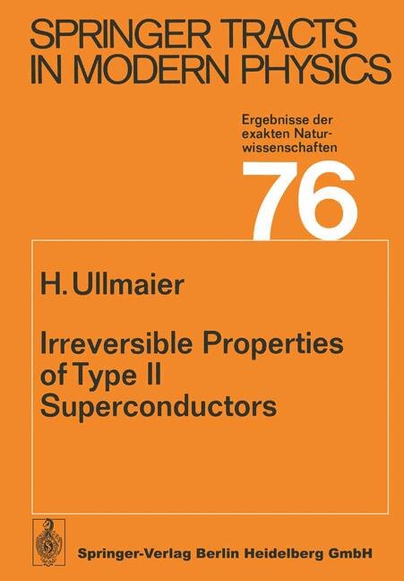 Front cover_Irreversible Properties of Type II Superconductors