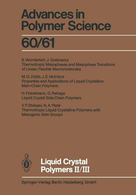 Front cover_Liquid Crystal Polymers II/III