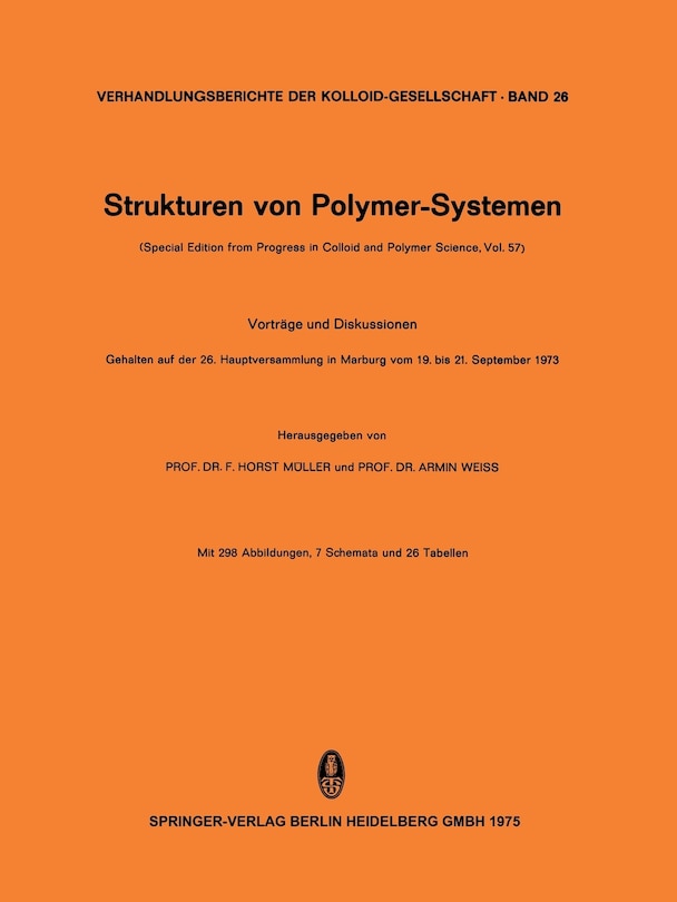Front cover_Strukturen von Polymer-Systemen