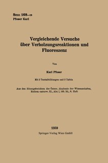 Couverture_Vergleichende Versuche über Verholzungsreaktionen und Fluoreszenz