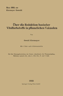 Front cover_Über die Reduktion basischer Vitalfarbstoffe in pflanzlichen Vakuolen